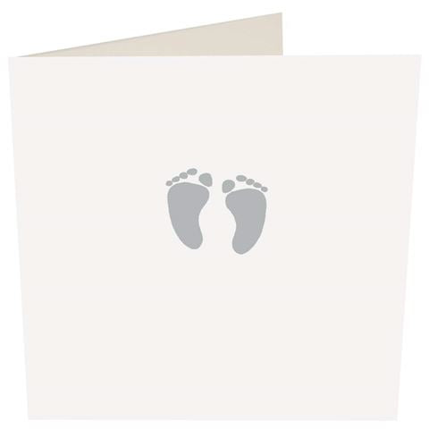 Baby Silver Feet - Baby Card