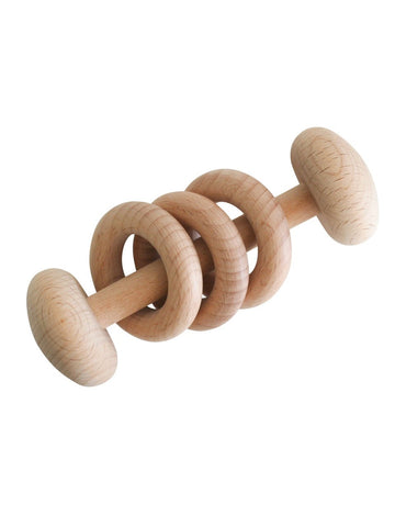 Wooden Teether Rattle