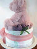 Diaper cake - Single - Pink Bear