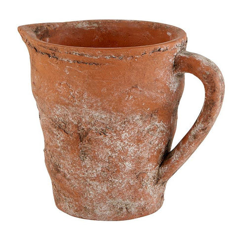 Rustic terracotta pitcher