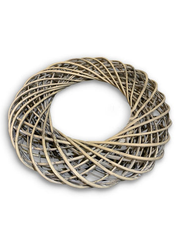 Wide Rustic Willow Wreath Ring - 46cm