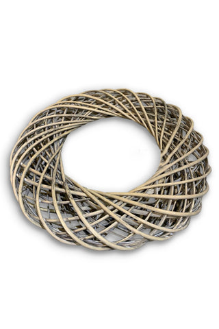 Wide Rustic Willow Wreath Ring - 36cm