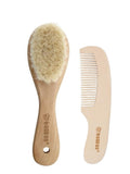 Goat Wool Baby Brush and Comb Set