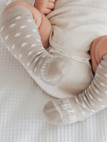 Merino Wool Knee High Socks | Baby | TRUFFLE - NZ MADE