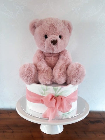 Diaper cake - Single - Pink Bear