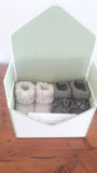 Little box of Booties - Forest - 0-3m